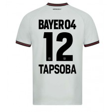 Bayer Leverkusen Edmond Tapsoba #12 Bortatröja 2023-24 Korta ärmar